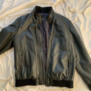 Logan Hill Black Leather Jacket